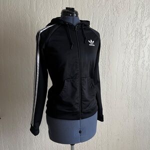Adidas Logo Zip Up Sweater SZ S